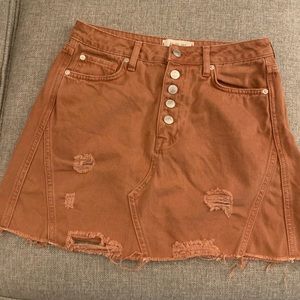 Free people burnt orange skirt size 28